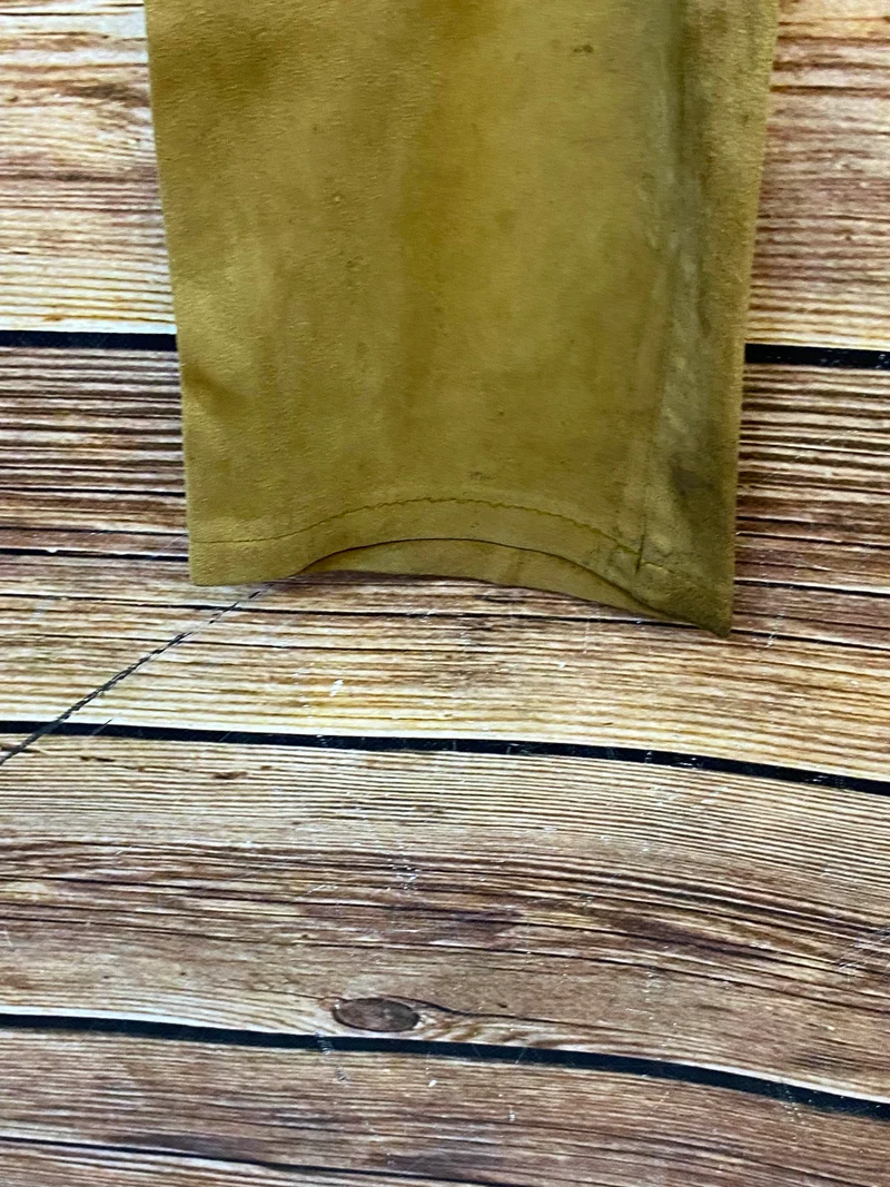 Lange Lederhose Trachtenhose Gr. 48 Echtleder olivbraun