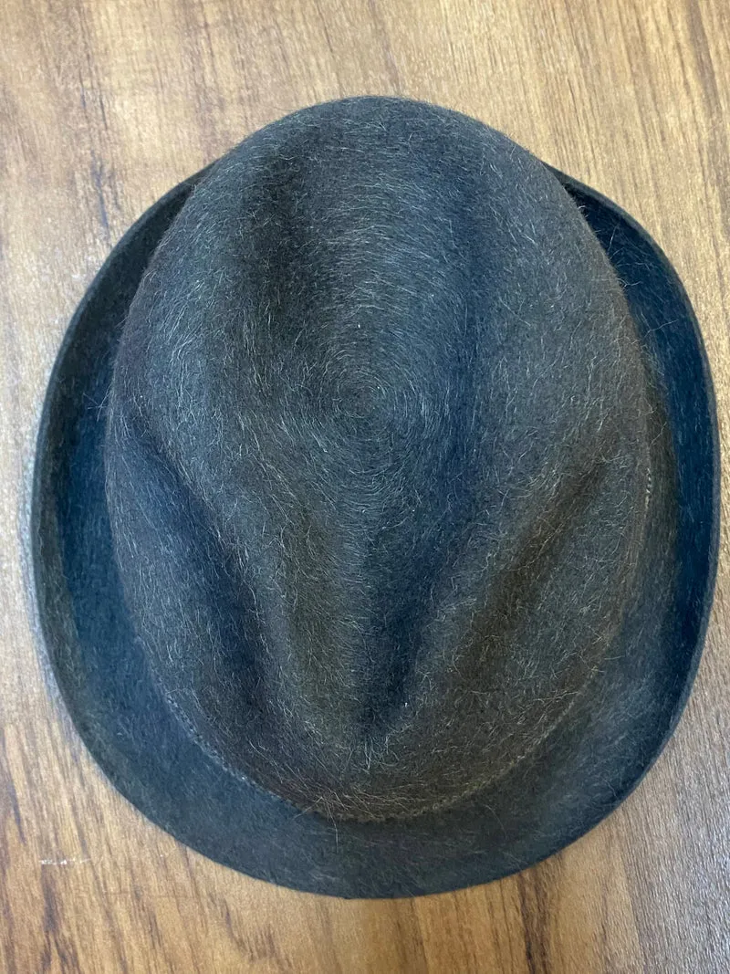 Vintage Herren Hut grau Gr. 57 DDR