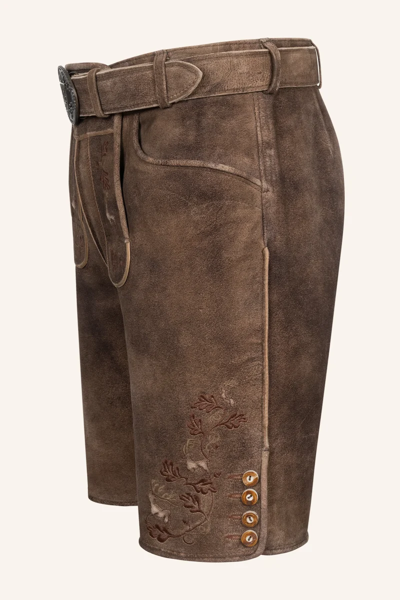 Lederhose RUVEN mit Gürtel - Krüger Buam - 961273-000-0076