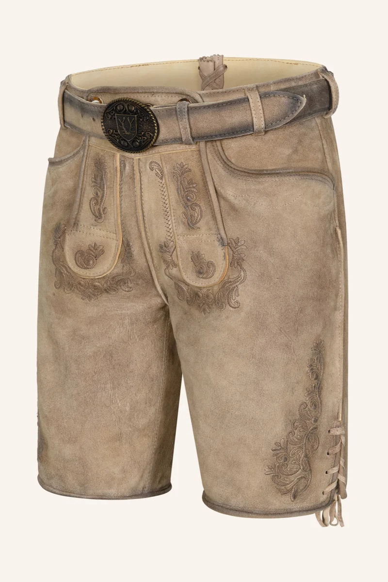 Lederhose BALDUR mit Gürtel - Krüger Buam - 969172-000-0071