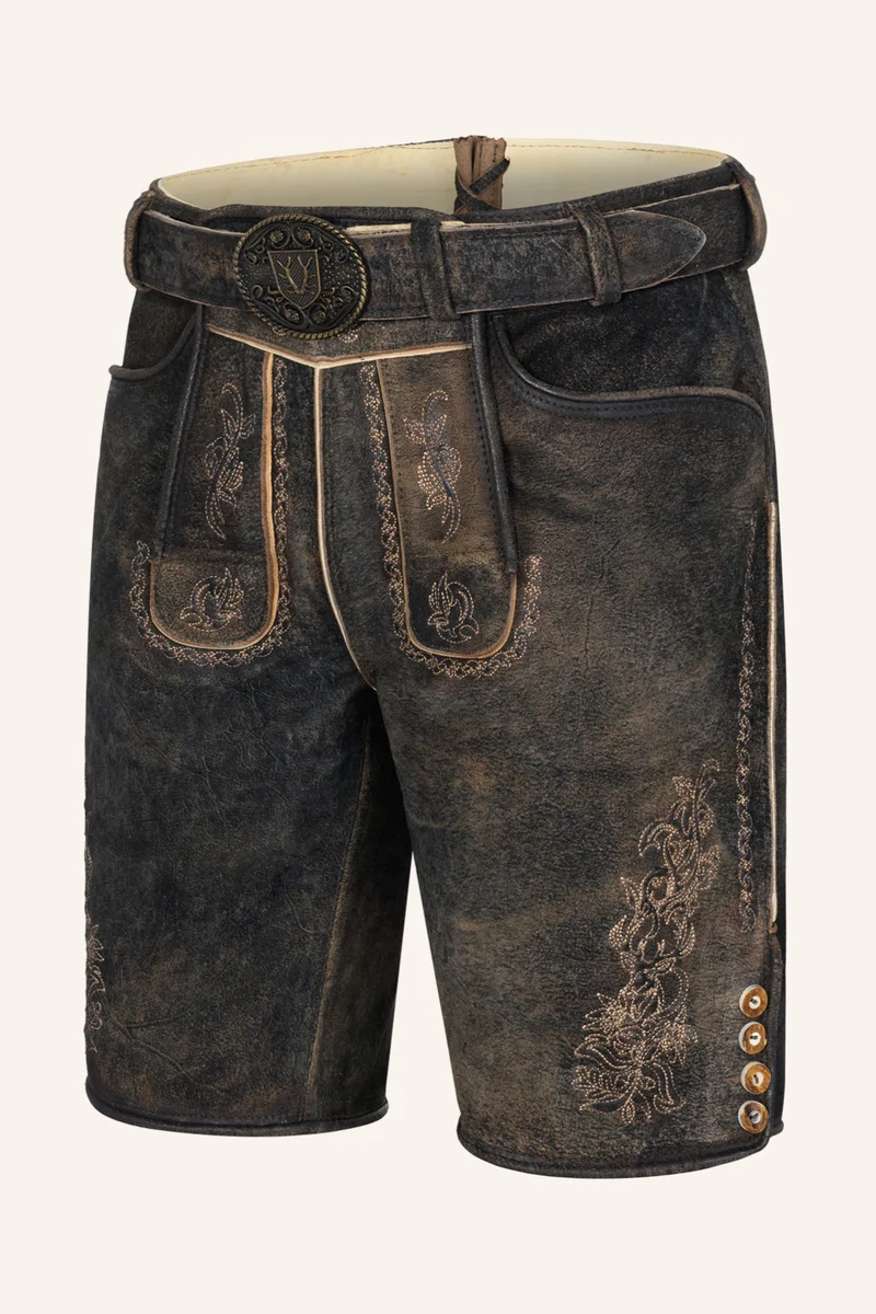 Lederhose JIHN mit Gürtel - Krüger Buam - 969072-000-0076