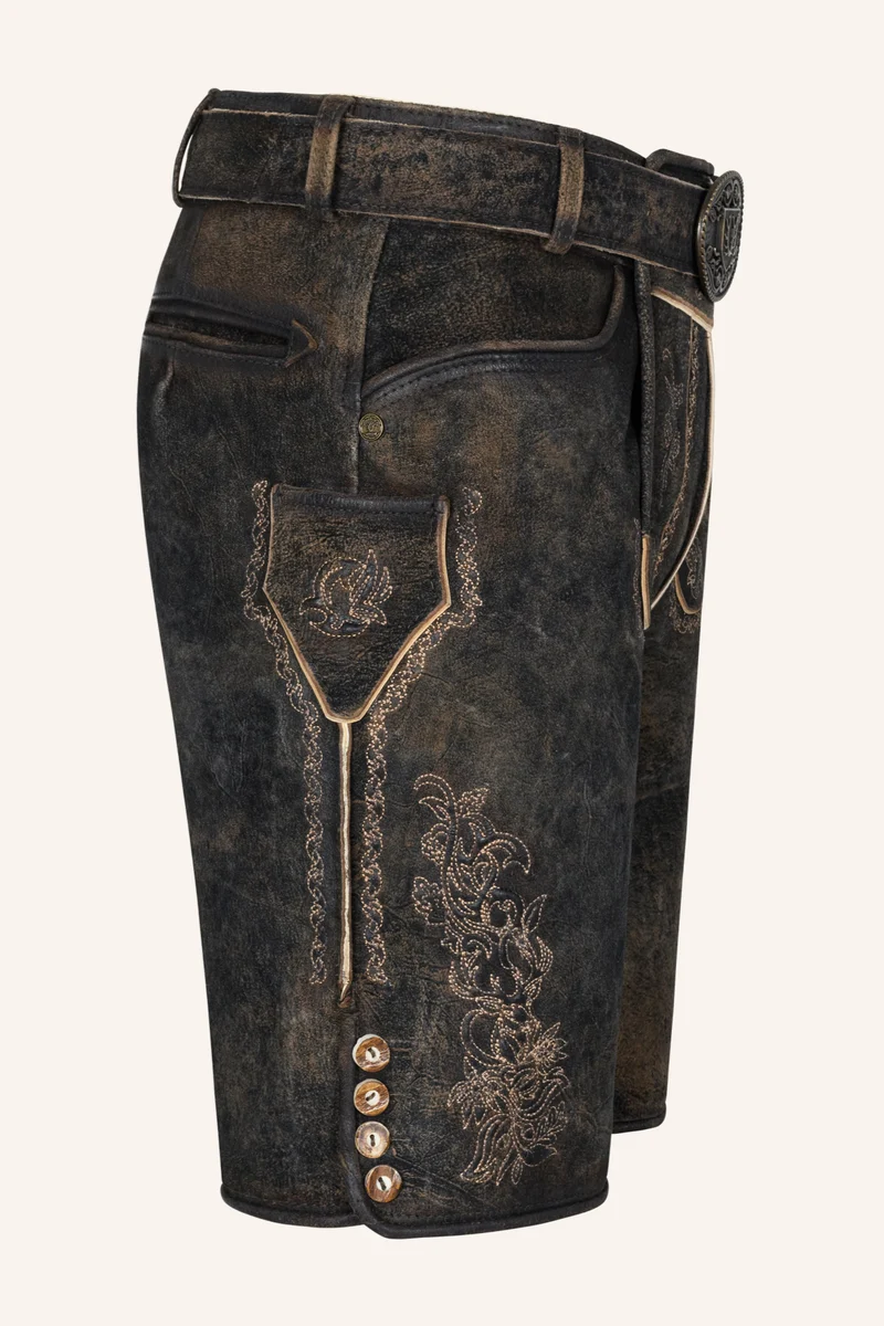 Lederhose JIHN mit Gürtel - Krüger Buam - 969072-000-0076