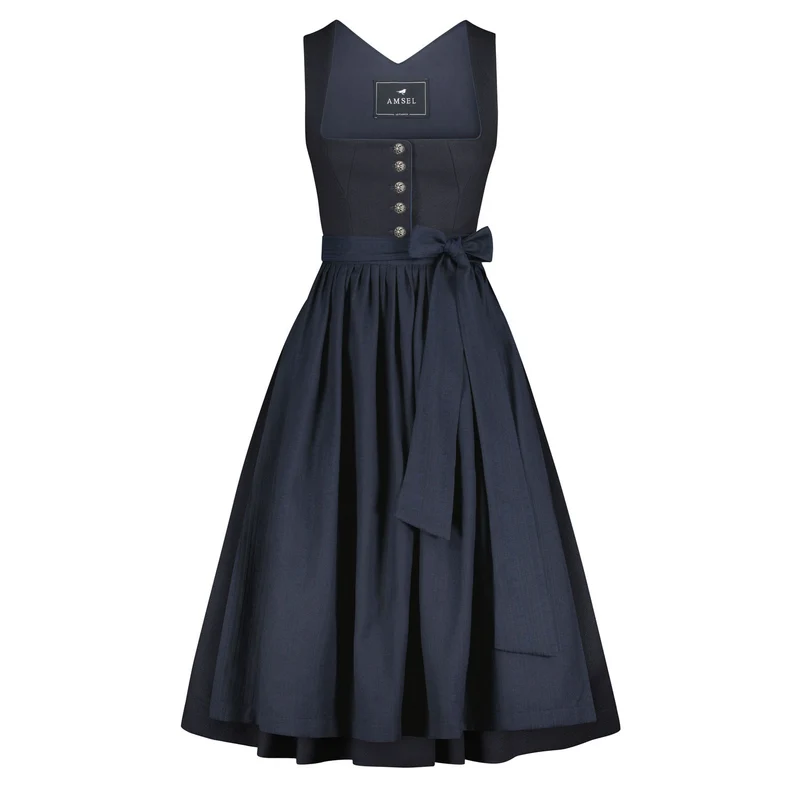 Dirndl Klara Blau (lang)