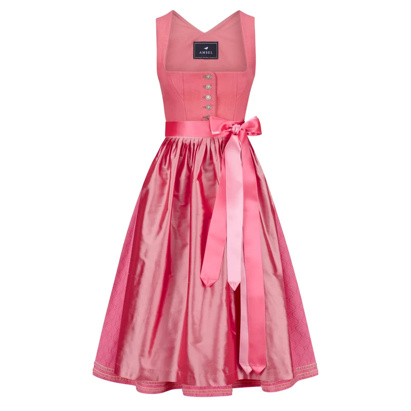 Leinendirndl Nele Koralle