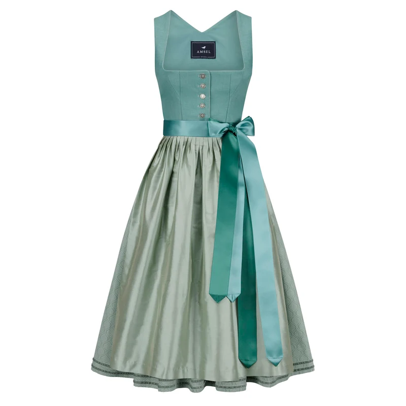 Leinendirndl Nele Eucalyptus
