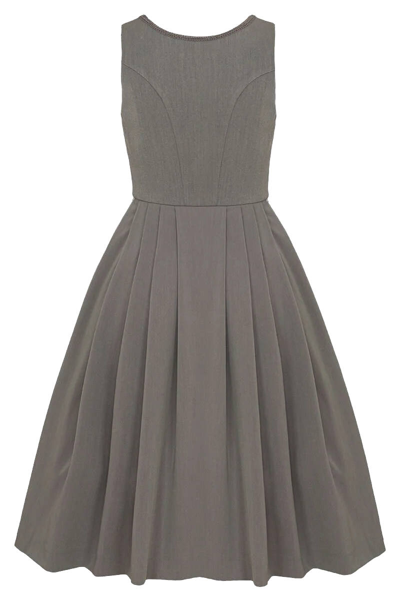 Midi-Dirndl ohne Schürze - hellgrau