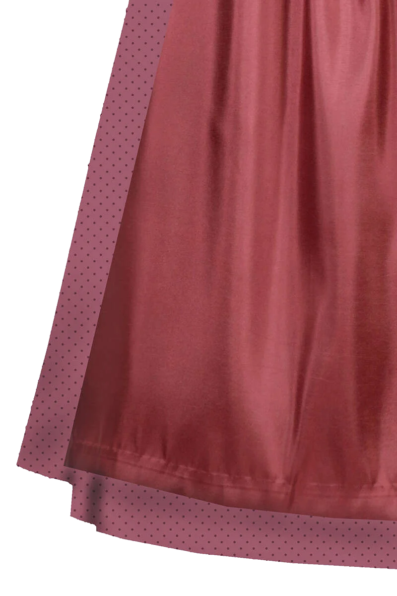 Samt-Dirndl midi - rubinrot