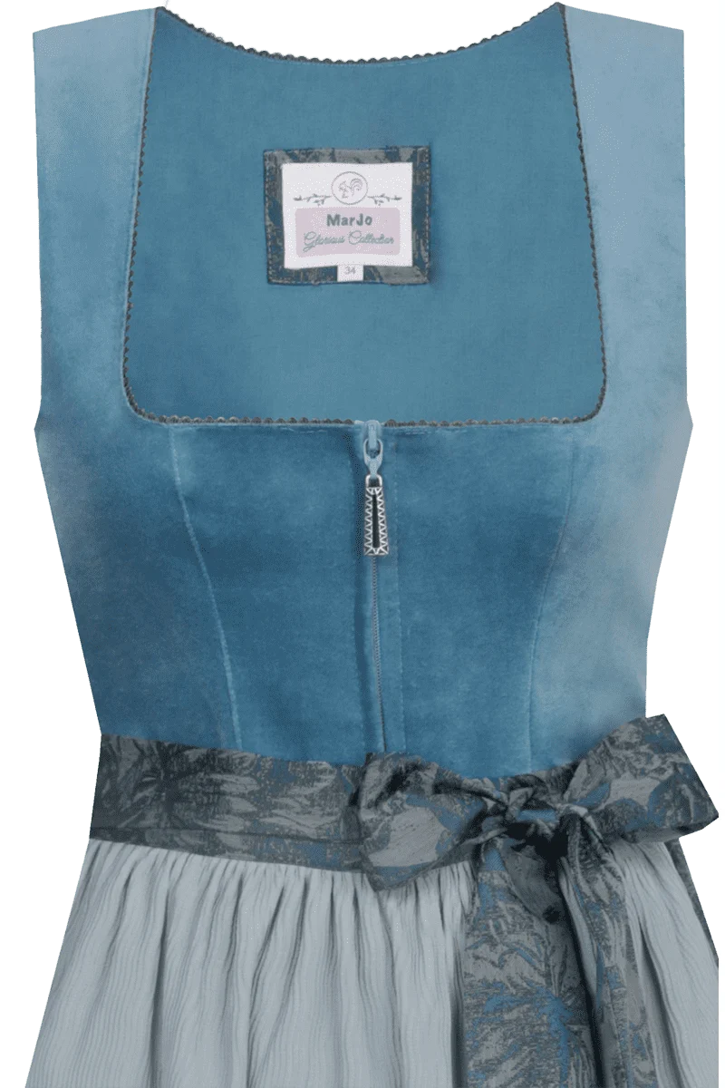 Samtdirndl - denim cloud