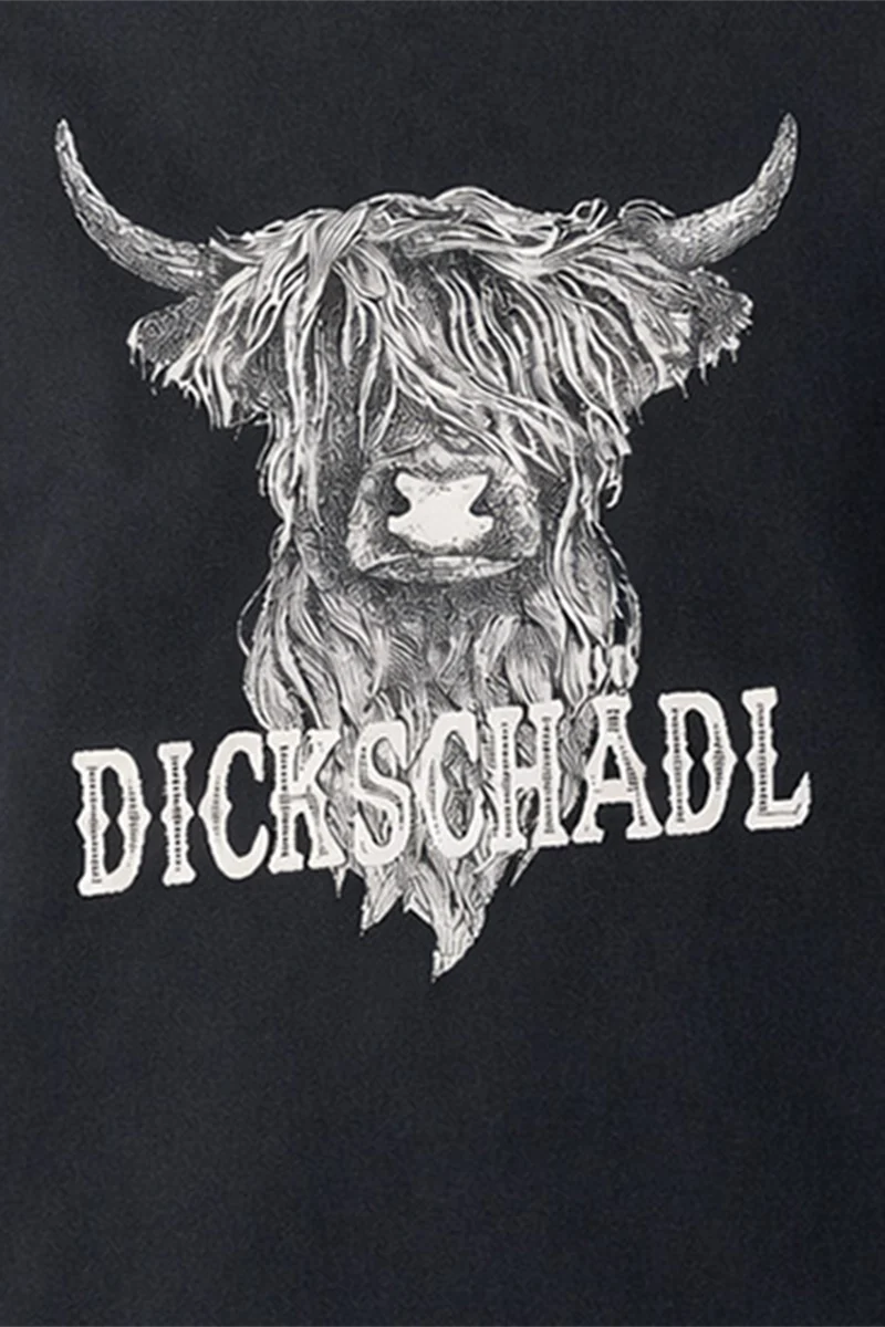 Kinder T-Shirt mit 'Dickschädel' - schwarz