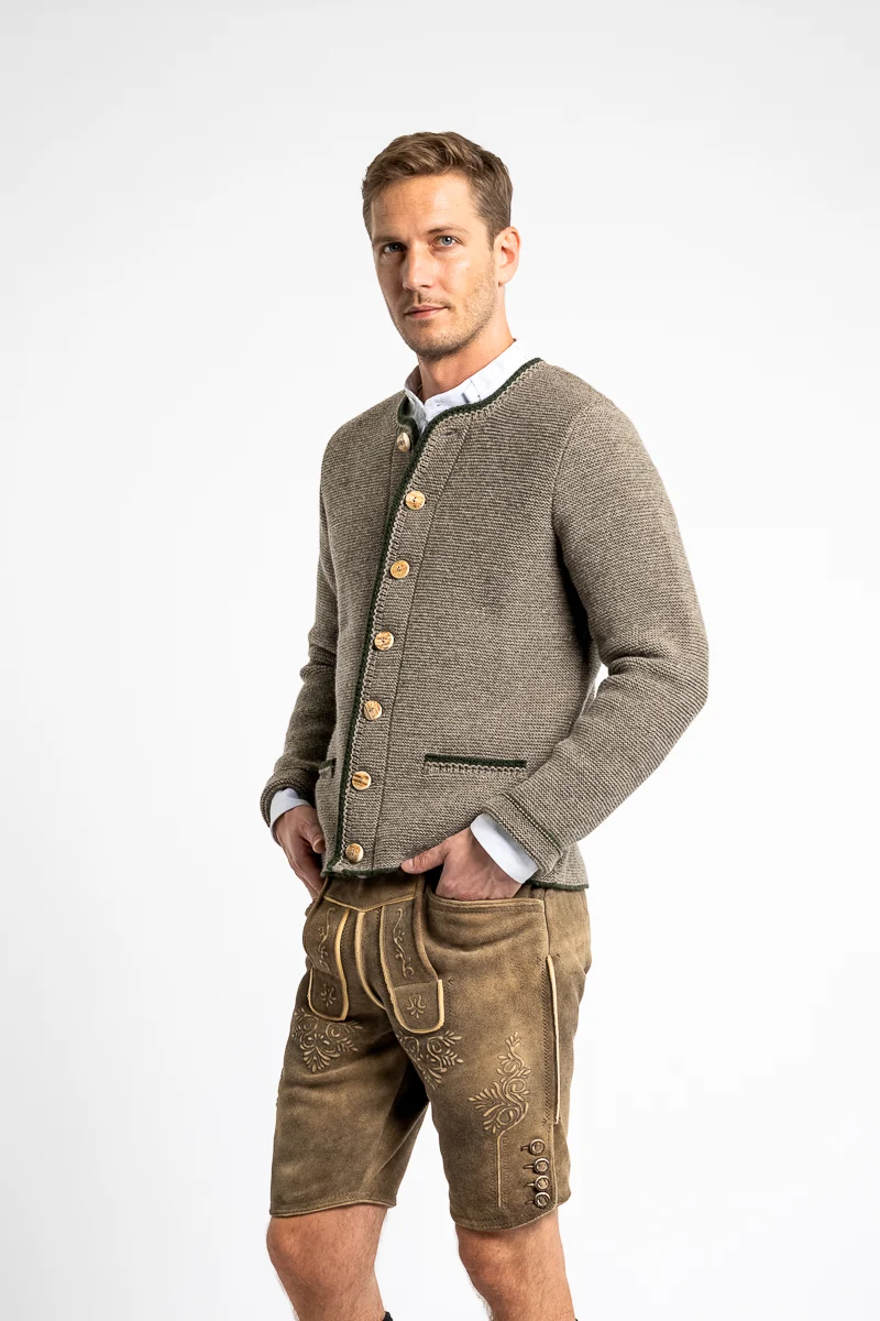 Astrifa Strickjacke Siegfried Oyster Tanne