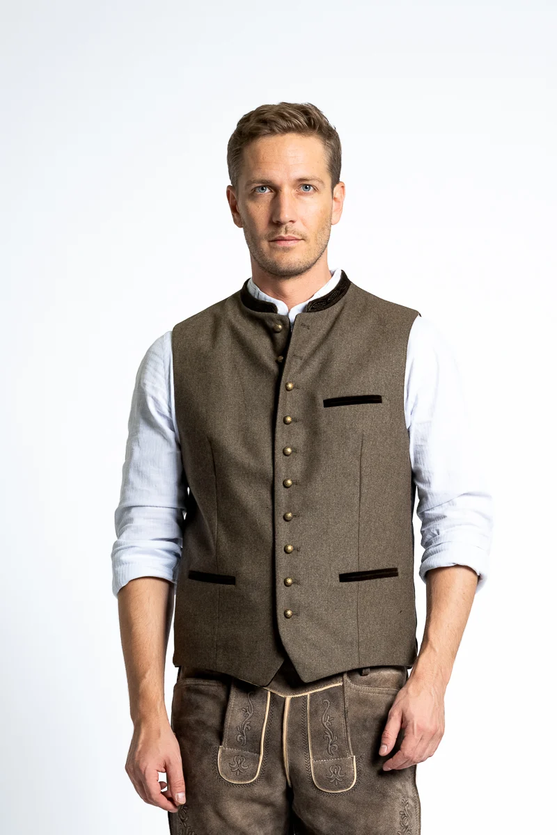 Gottseidank Trachtenweste Konstantin A005579 khaki
