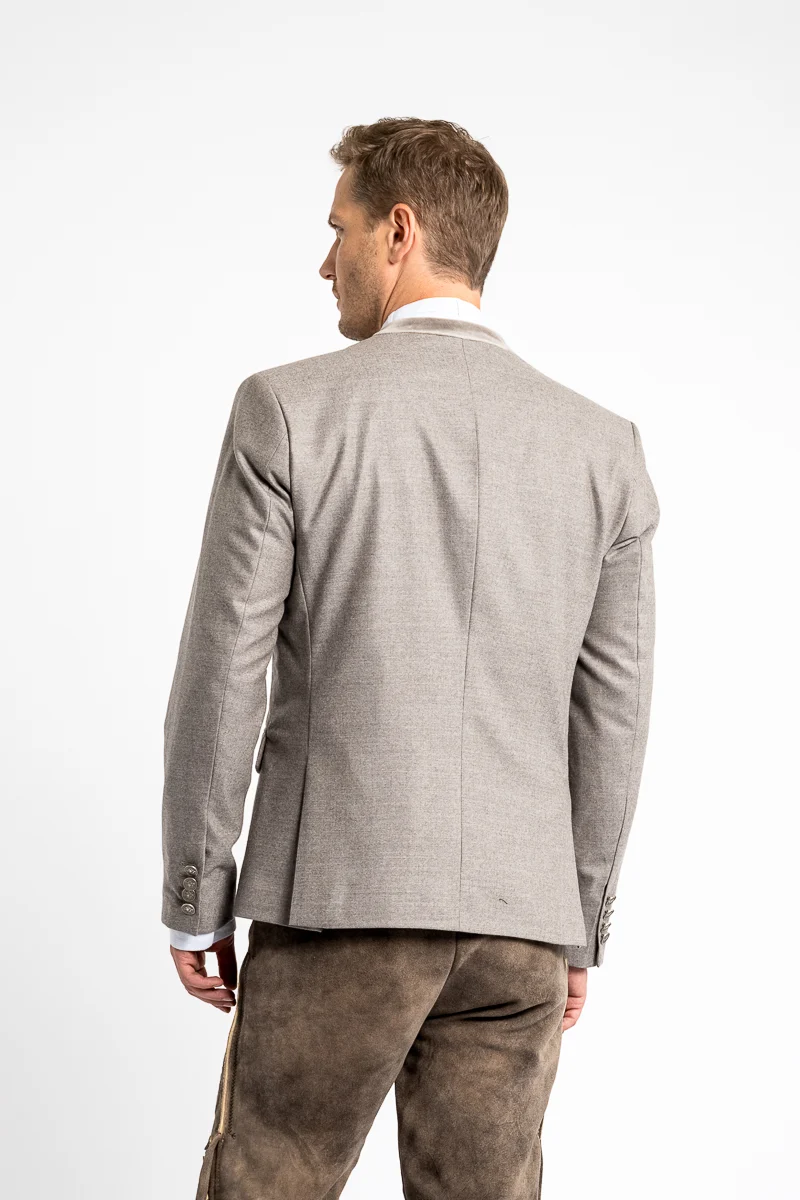 Almliebe Trachtenjanker Strizzi Taupe