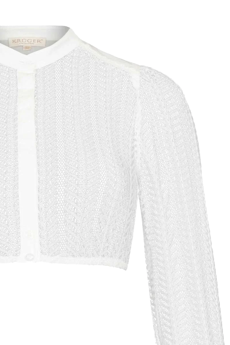 Dirndlbluse aus Spitze langarm