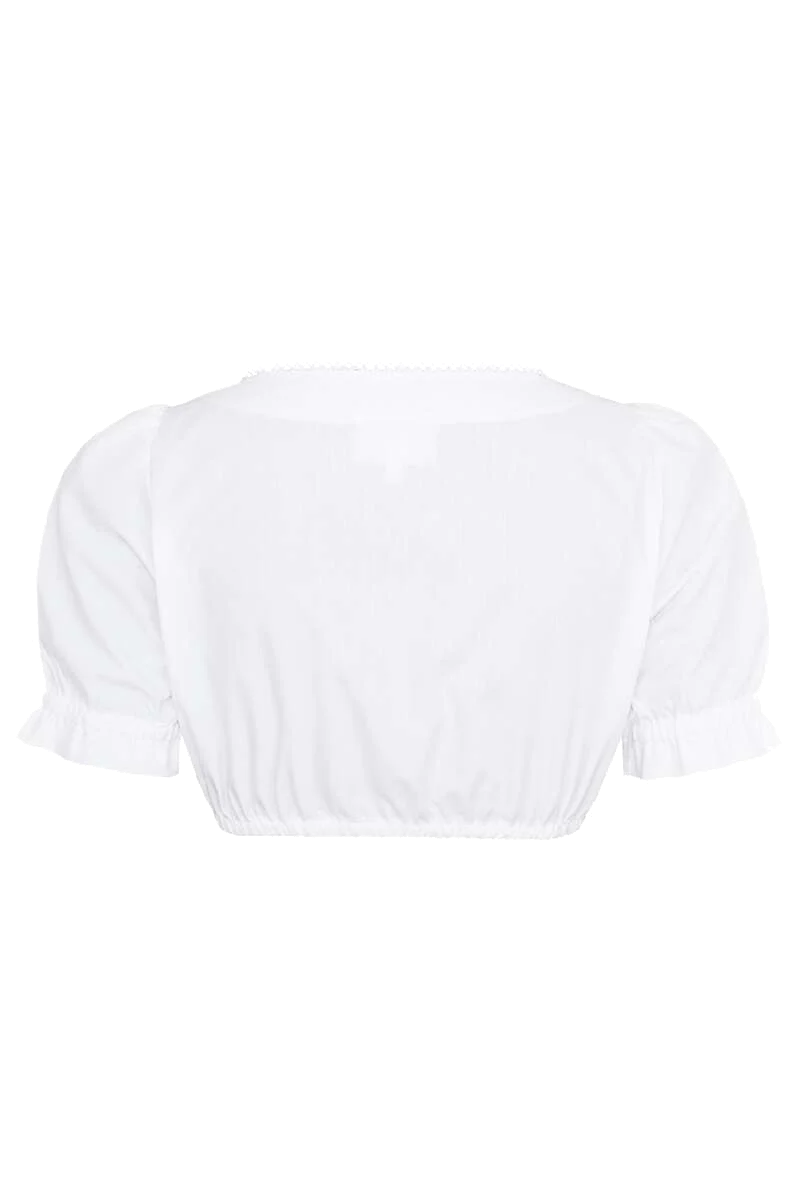 Dirndlbluse mit Raffung