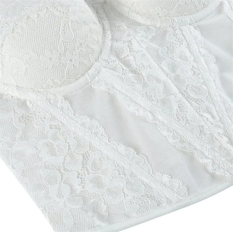 Gothic-Spitzen-Slip-Bustier für Damen