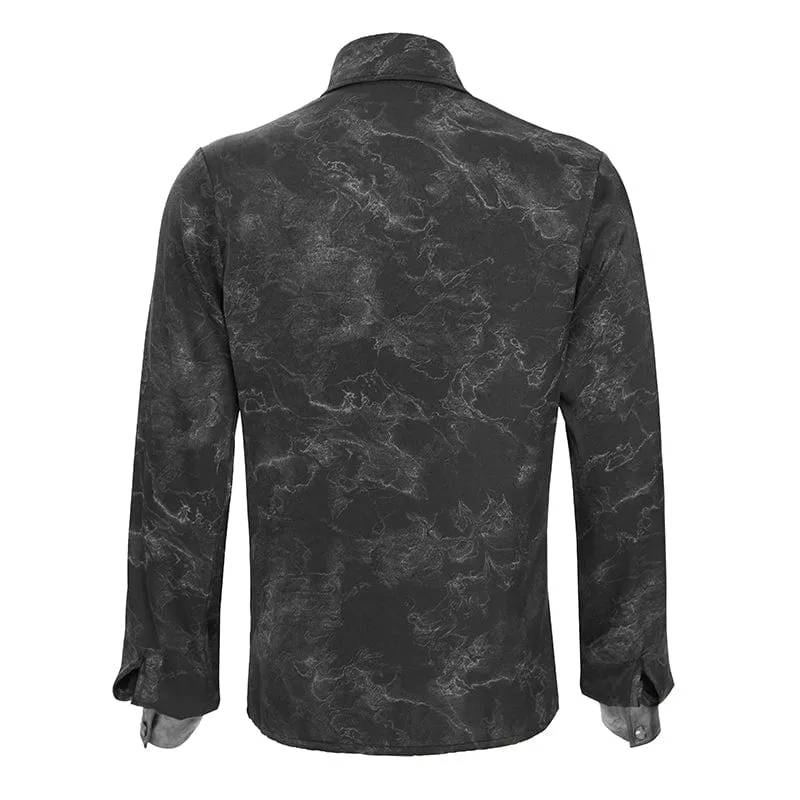 Herren-Hemd mit Punk-Print
