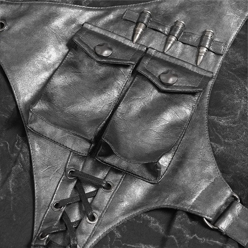 Herren-Hemd mit Punk-Print