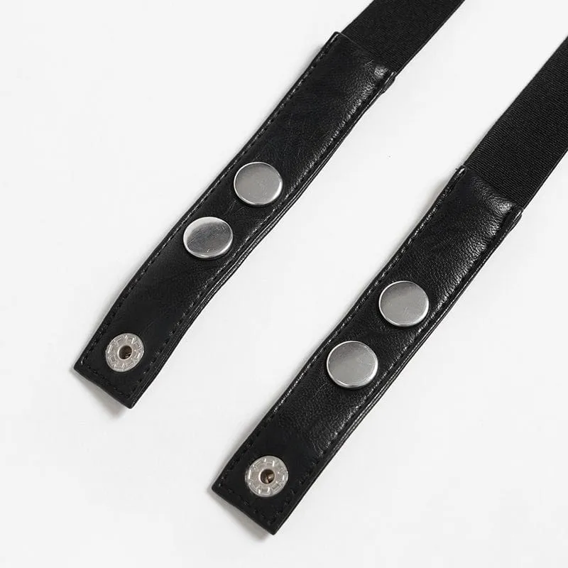 Herren Punk Nieten Totenkopf Layered Choker
