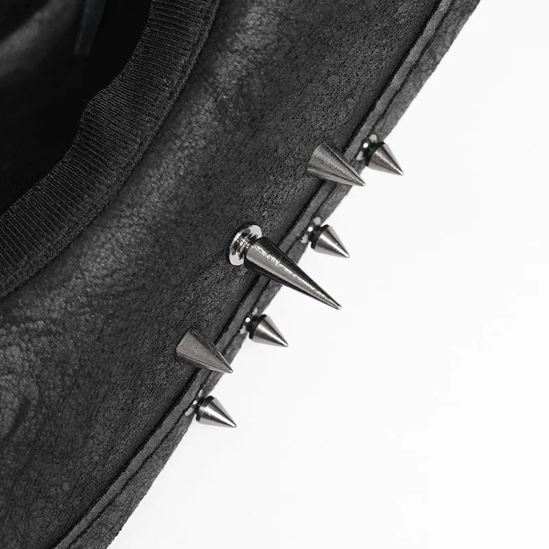 Punk Bullet Skull Rivet Hut für Herren