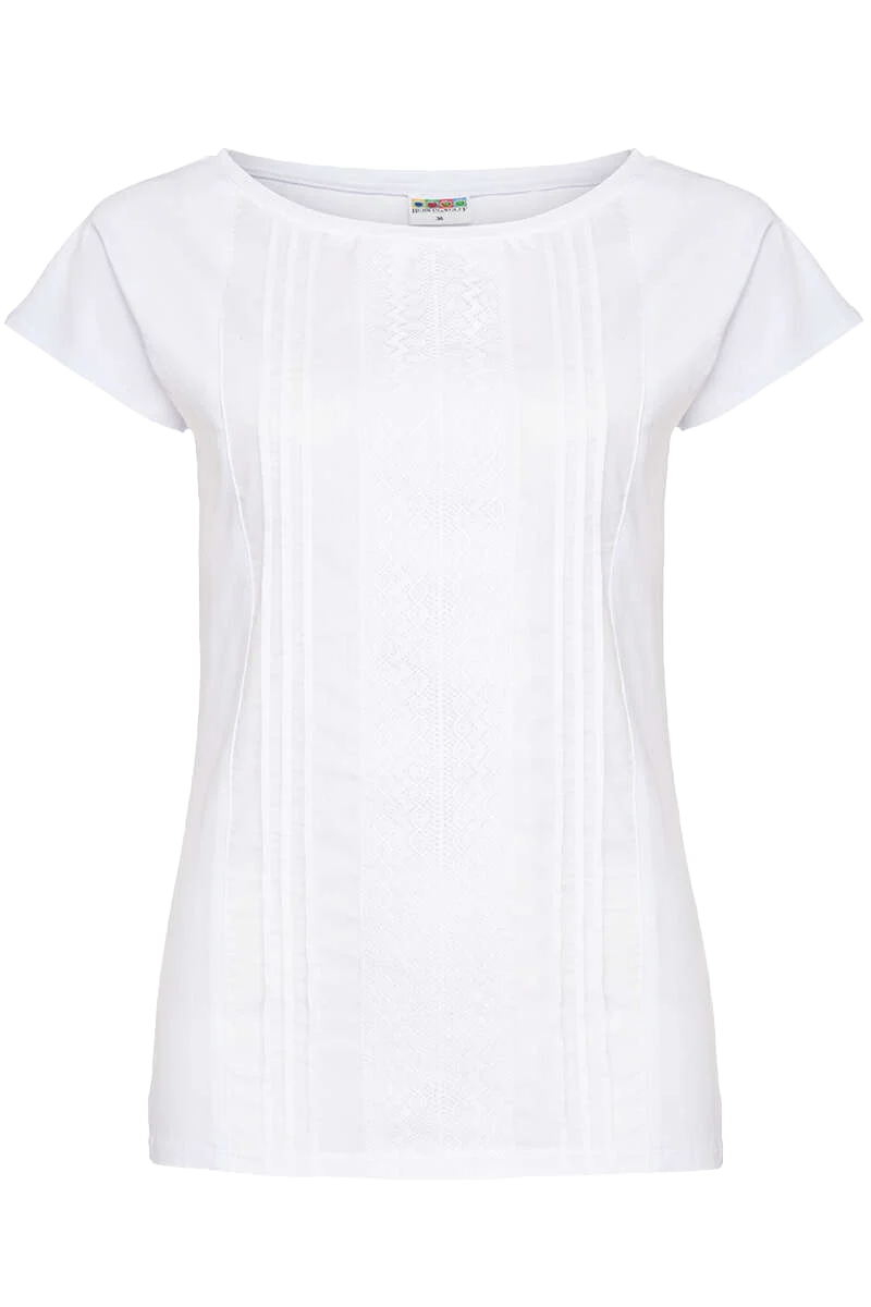 Damen Trachten Spitzen-Top