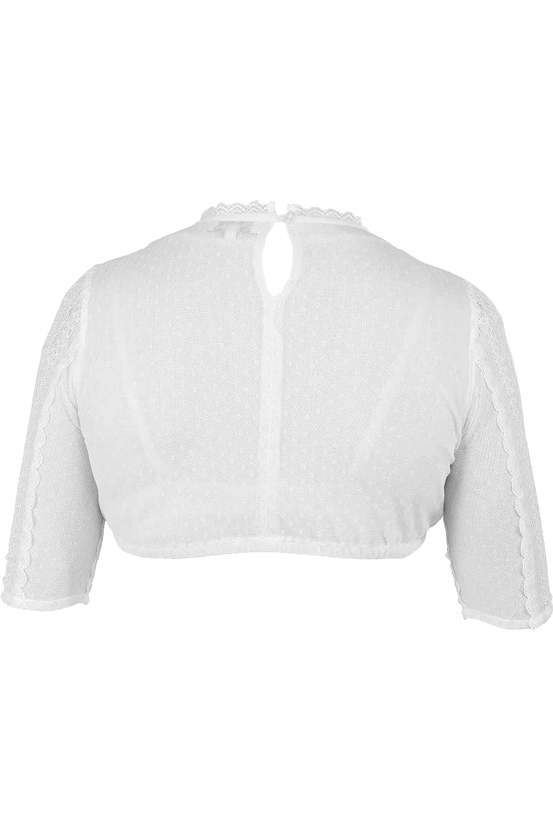 Spitzen-Dirndlbluse transparent