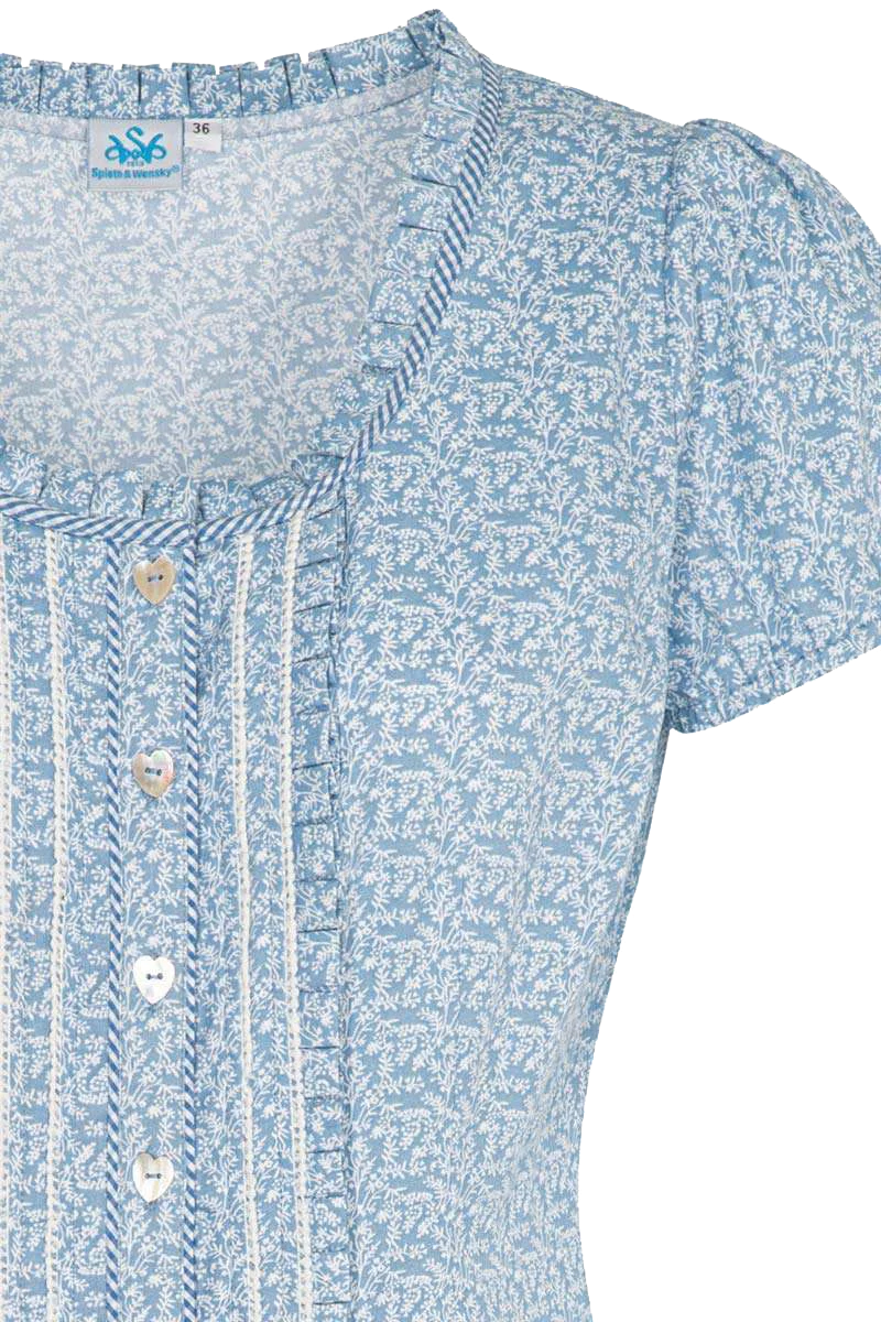Trachtenbluse mit Rüschen