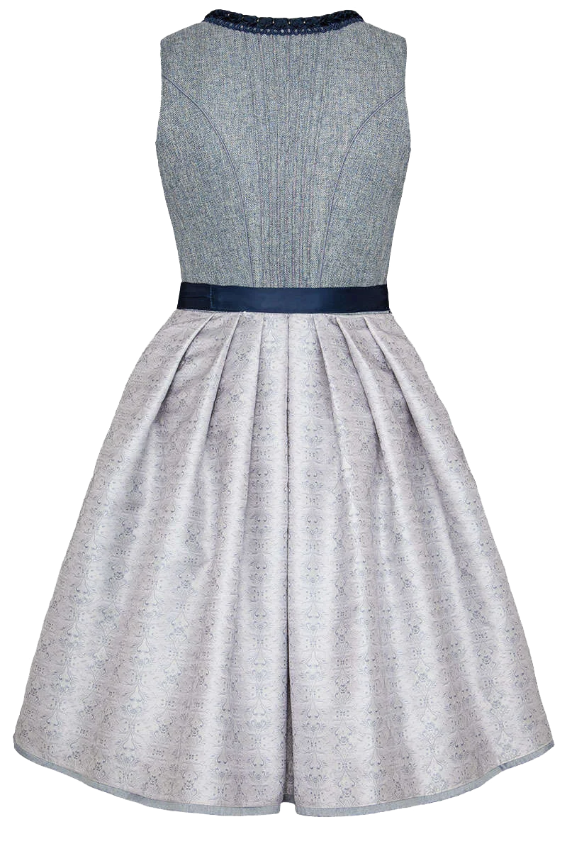 Mini Dirndl mit bestickter Spitzenschürze