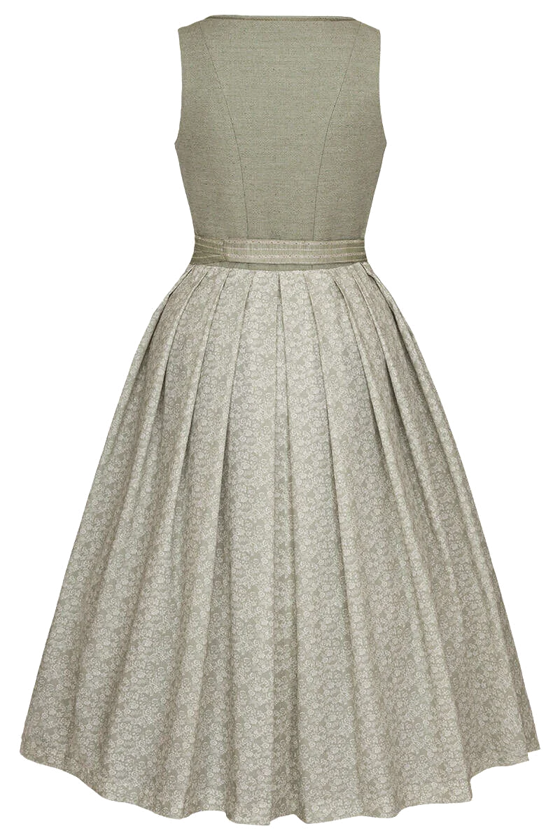 Dirndl lang mit hochgeschlossenem Ausschnitt