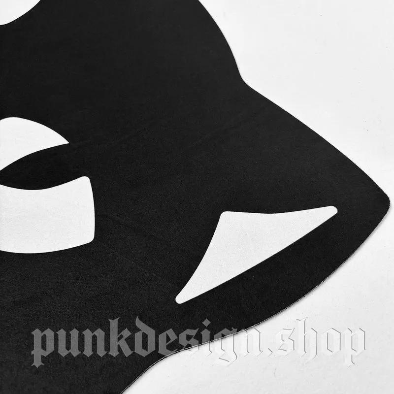 Haustier-Katzenstreu- und Futtermatte im Gothic-Stil
