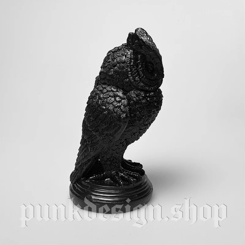 Gotischer Eulen-Kerzenständer-Ornament für Zuhause