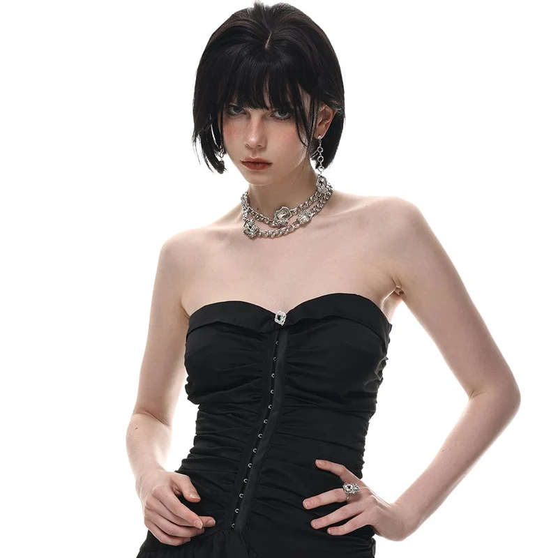 Damen Punk Rose Bold Halskette