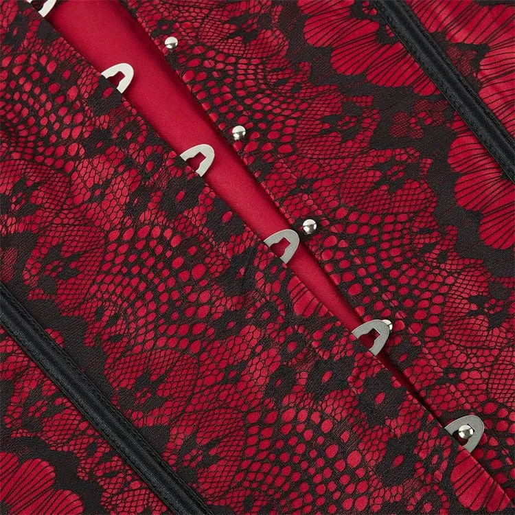 Damen Gothic Spitzen-Splice-Vollbrustkorsett