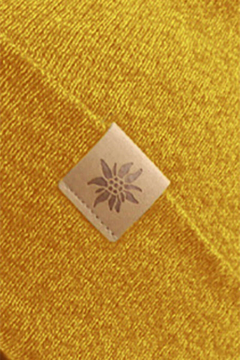 Beanie-Mütze mit kleinem Edelweiß-Lederpatch