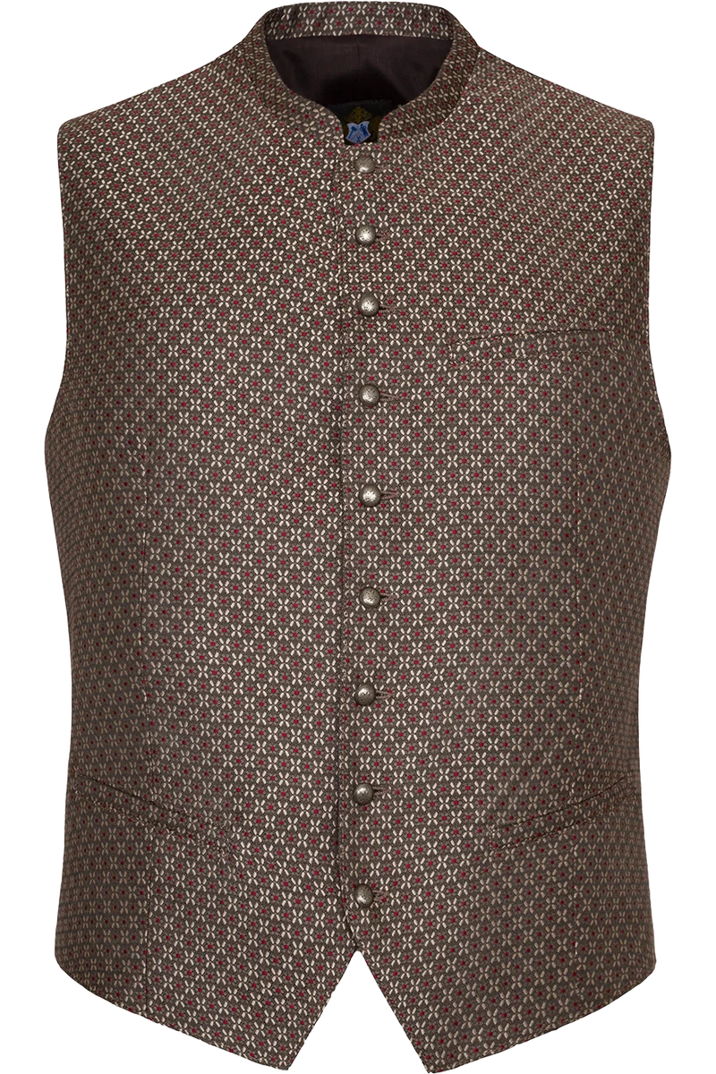 Herren Trachtenweste Slim-Fit