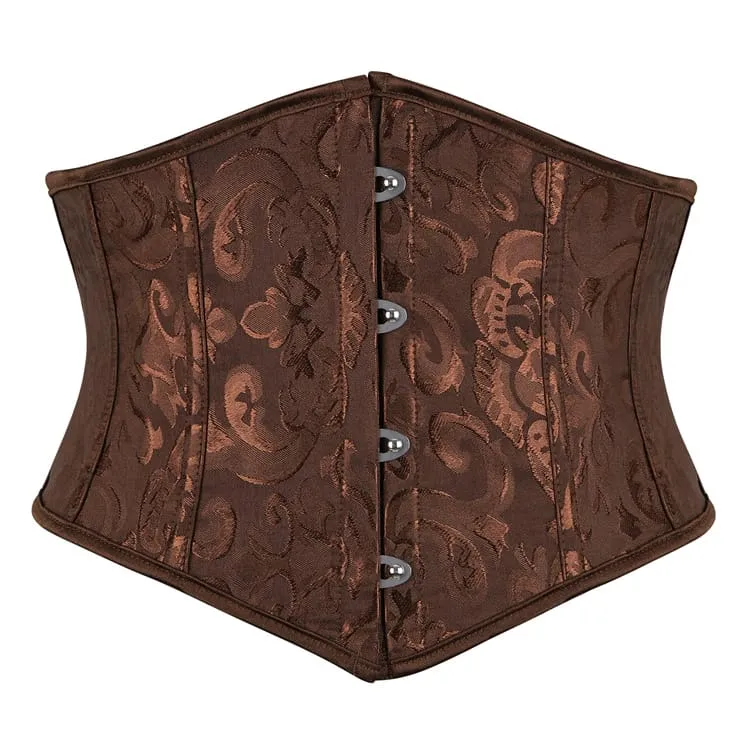 Gothic-Jacquard-Schnürkorsett für Damen unter der Brust