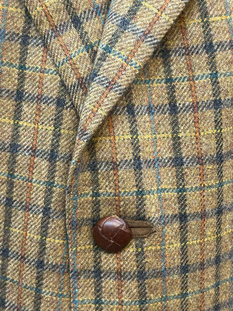 Britisches Tweed-Sakko Herren kariert Gr. 52