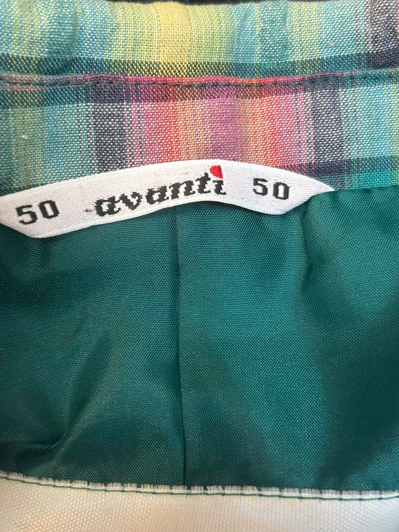 80er-Karo-Blazer Sakko Herren Gr. 50