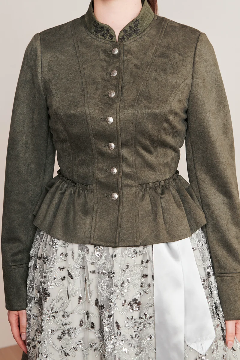 Trachtenjacke EDURNE - Krüger Collection - 274067-000-0057 - olive - Strickjacke - Damen Jacke