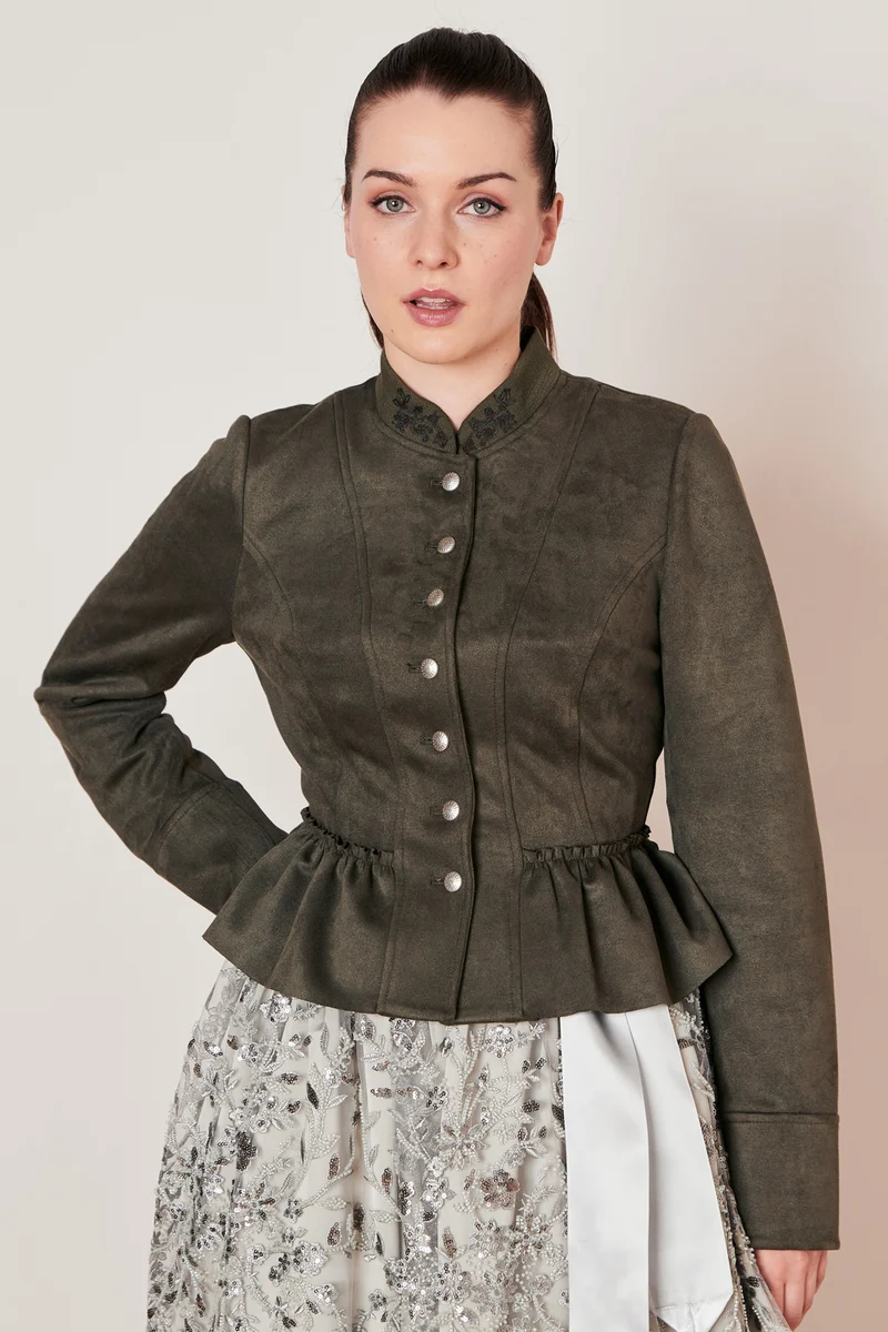 Trachtenjacke EDURNE - Krüger Collection - 274067-000-0057 - olive - Strickjacke - Damen Jacke