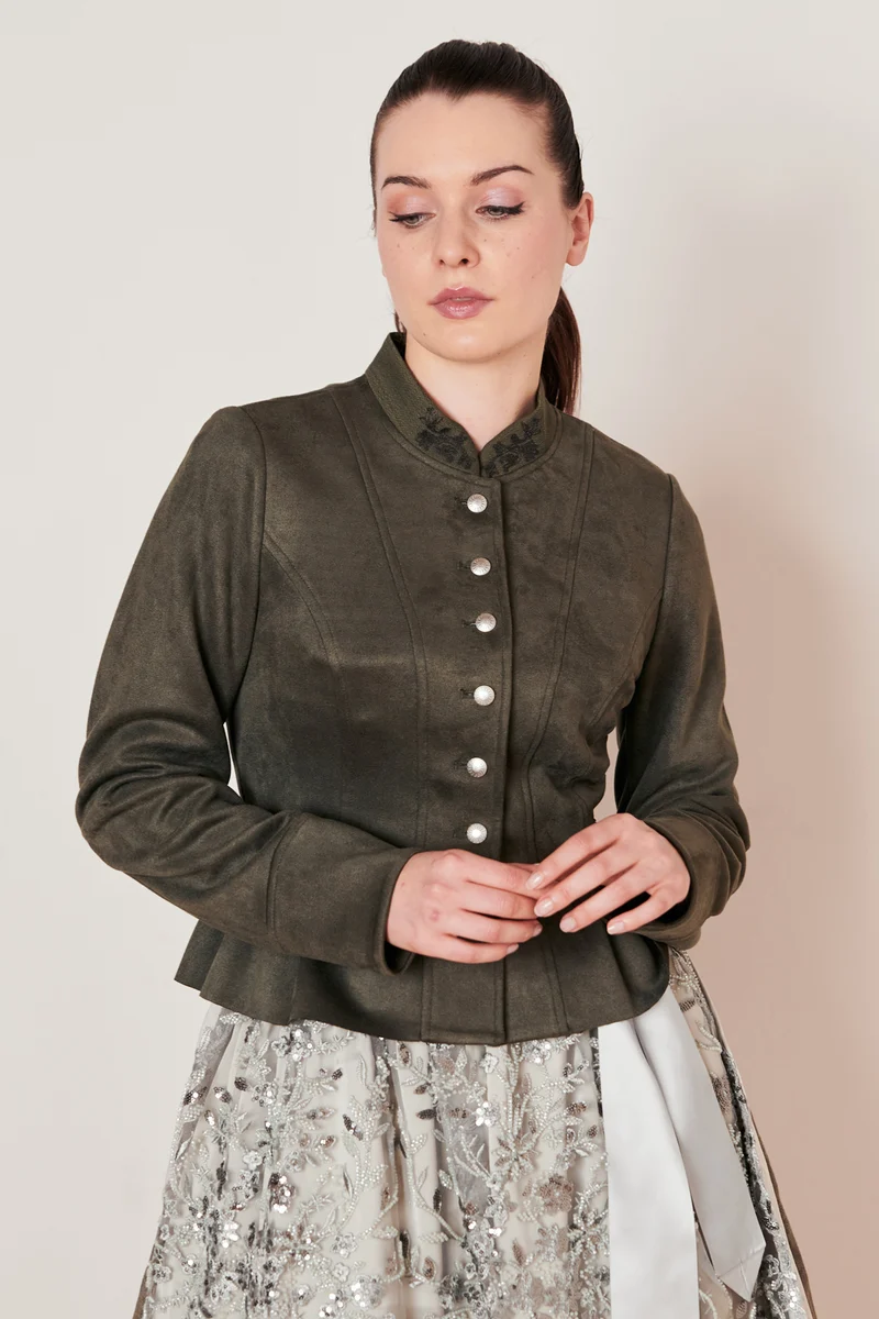 Trachtenjacke EDURNE - Krüger Collection - 274067-000-0057 - olive - Strickjacke - Damen Jacke