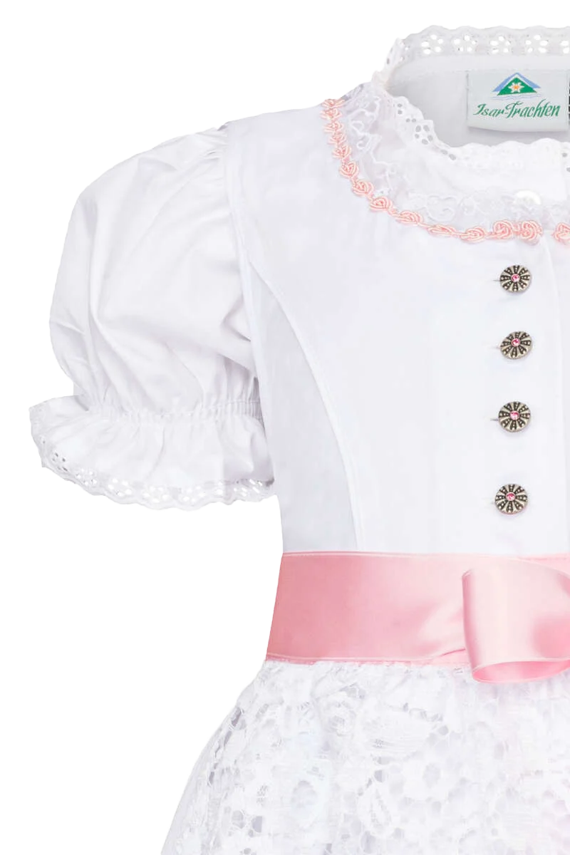 Baby Kinder Taufdirndl Kommuniondirndl mit Bluse