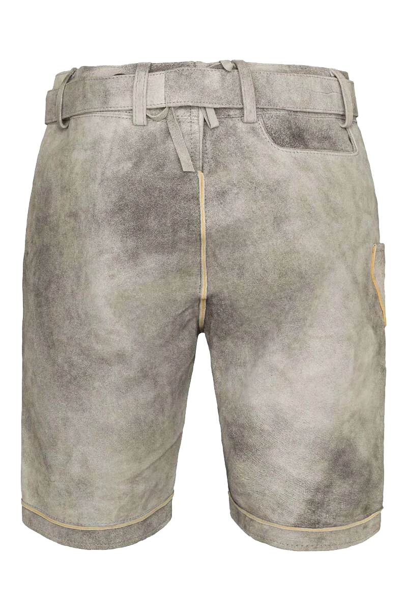 Herren Trachtenlederhose kurz mit Gürtel