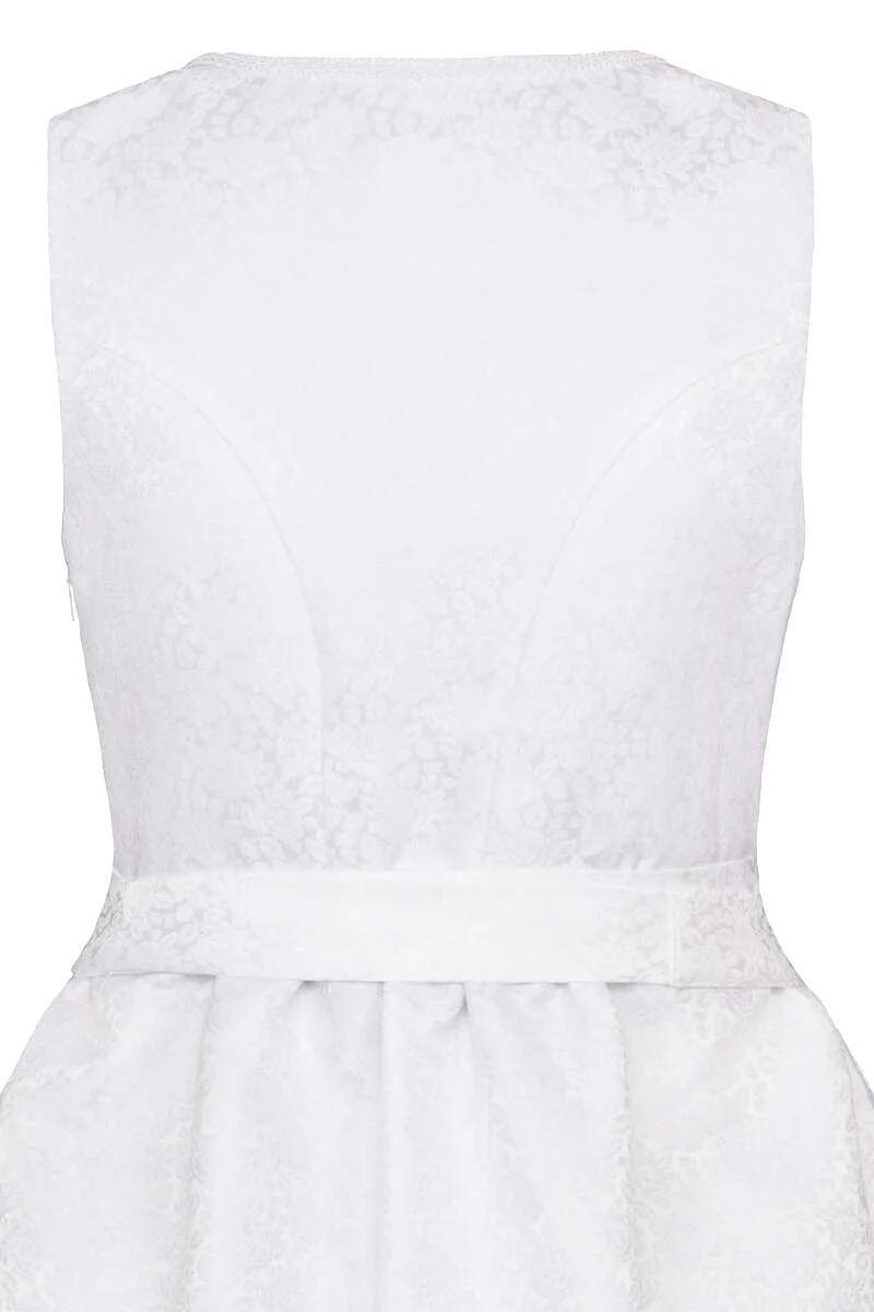 Hochzeits Umstandsdirndl mit Spitzenschürze weiß