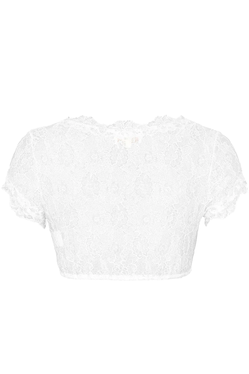 Dirndlbluse aus Spitze kurz