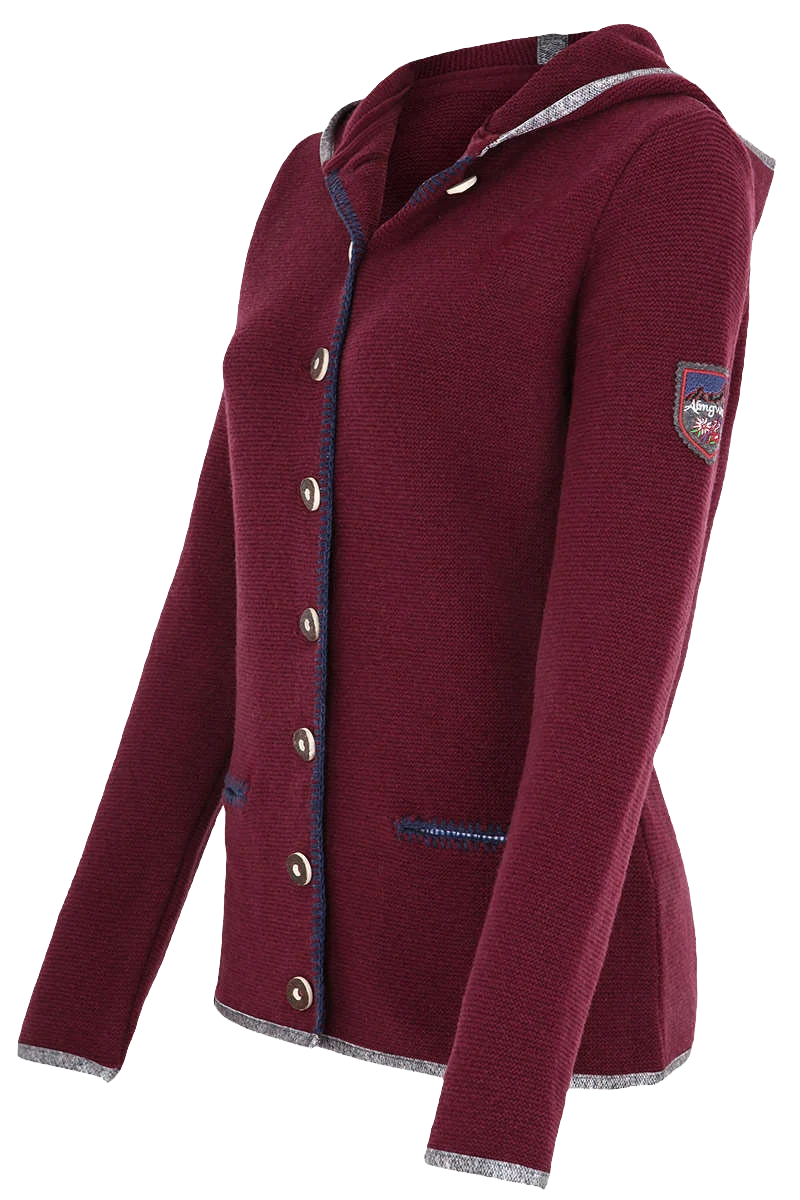 Damen Trachtenstrick-Jacke mit Kapuze