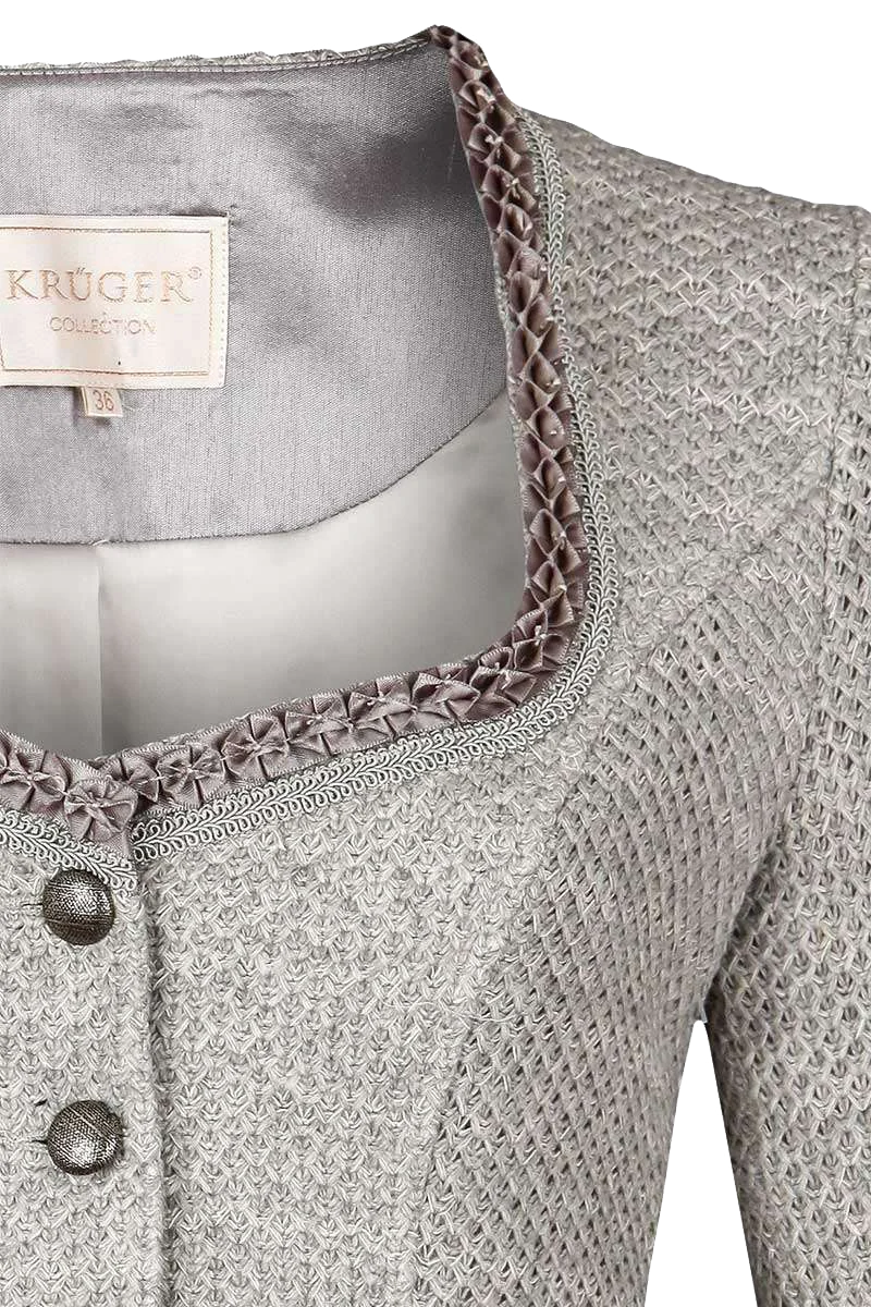Kurze Dirndl-Jacke mit Froschgoscherlbordüre
