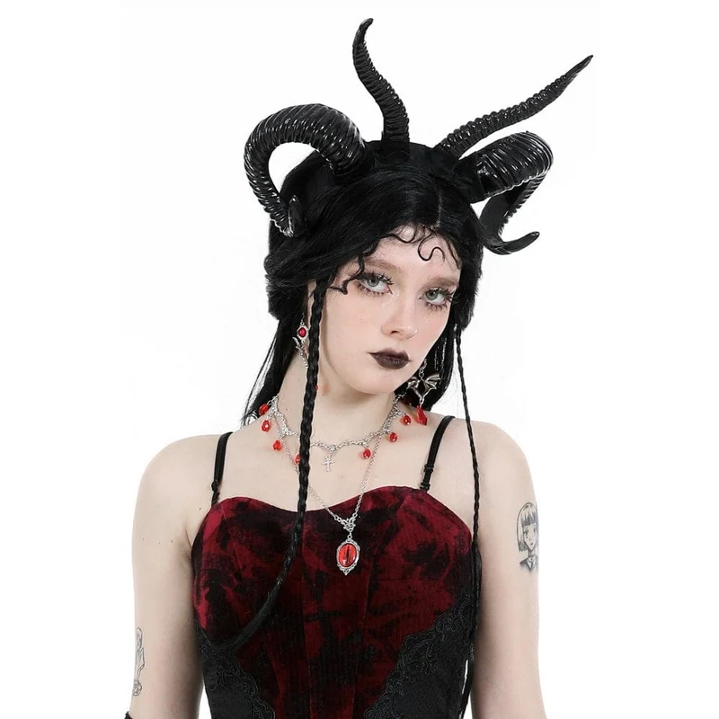 Gothic-Fledermaus-Rubin-Ohrringe für Damen