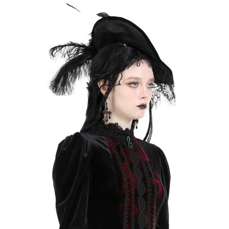 Gothic-Perlen-Kreuz-Ohrringe für Damen
