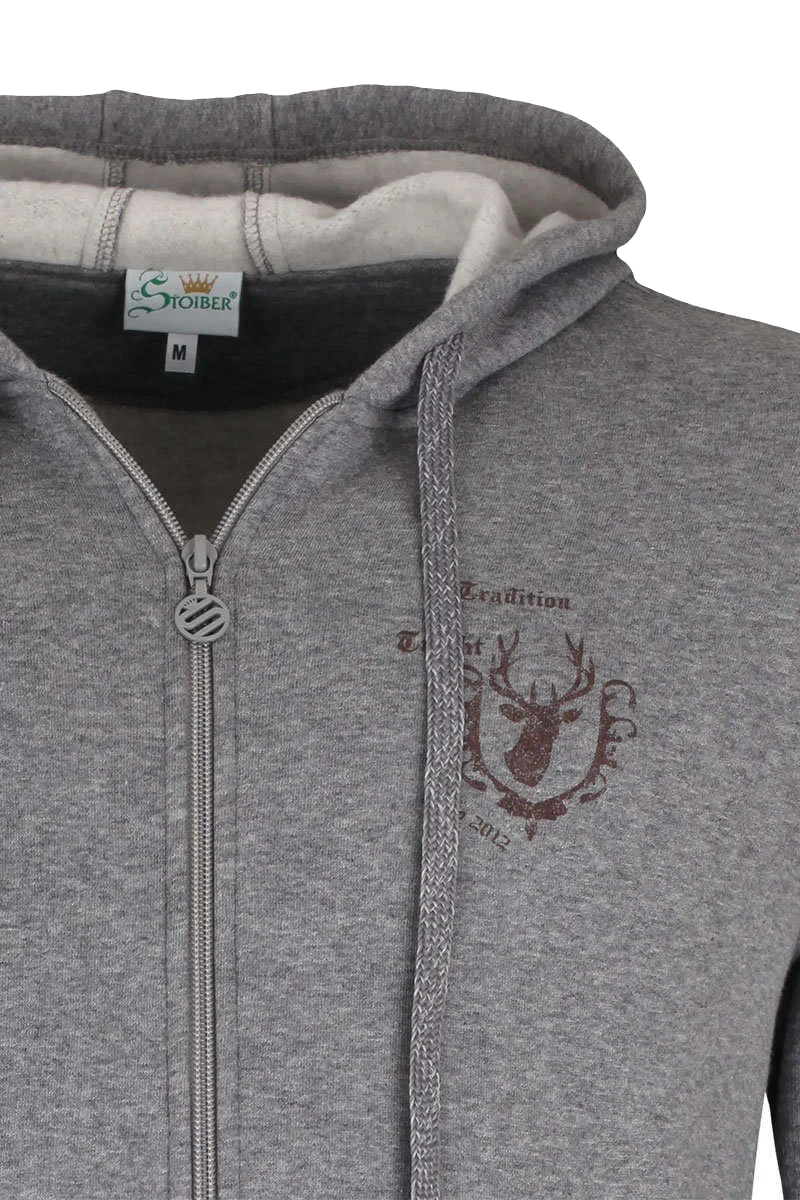 Herren Kapuzen Sweatjacke 'Tradition Tracht'