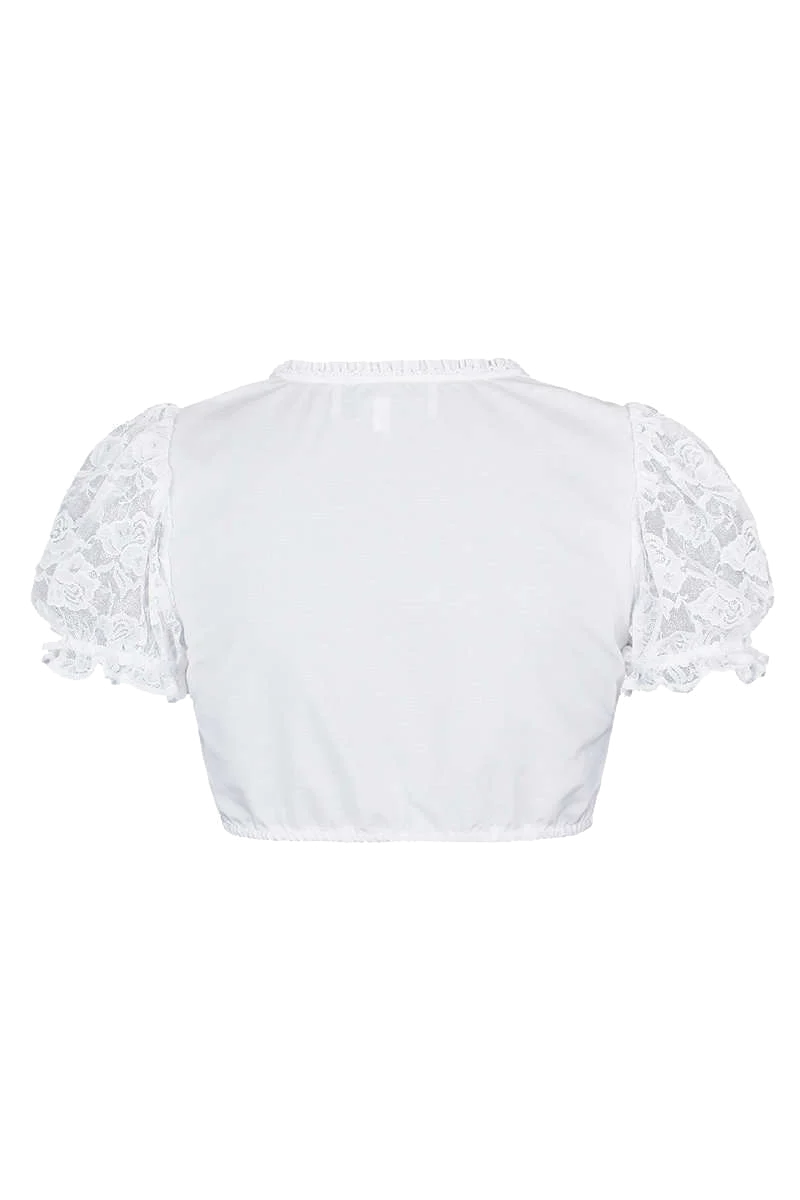 Dirndlbluse Spitzenärmel